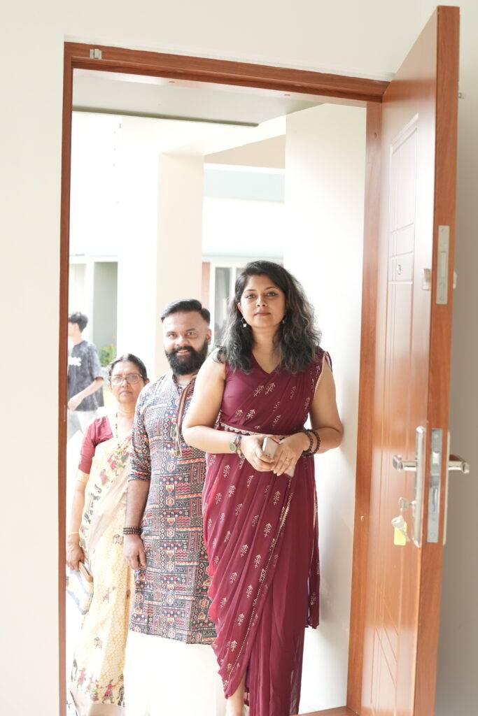 Joyful home owners