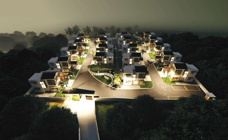 Night view of Neamath villas